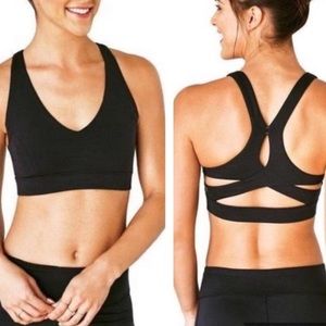 Manduka Cross-Back Halter Sports Bra, size small